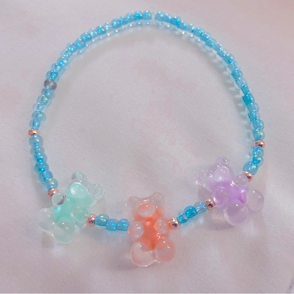 Gummy Bear Bracelet Handmade Design Beaded - Picture 1 of 4